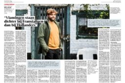 Interview double page dans la Gazet Van Antwerpen