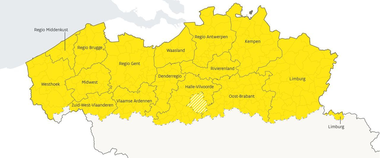 La Flandre est désormais divisée en 15 régions (mais garde aussi ses provinces)