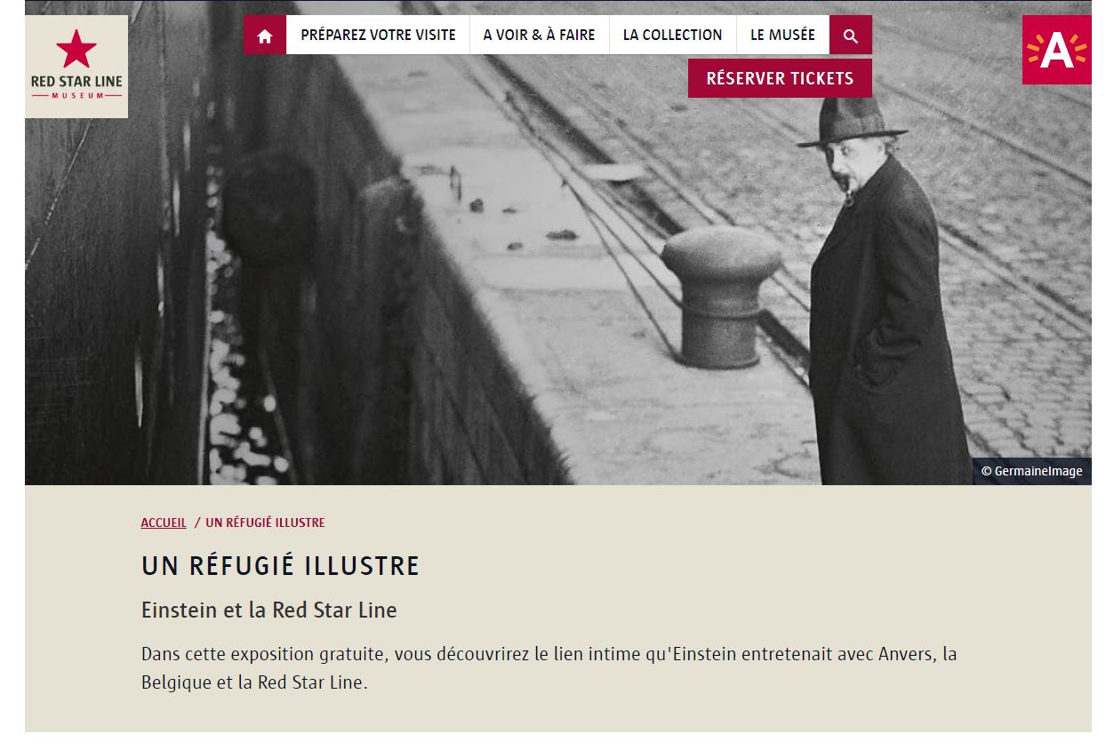 À découvrir à Anvers: l’expo «Un réfugié illustre. Einstein et la Red Star Line»