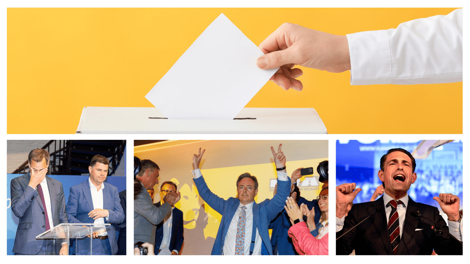 La N-VA et le Vlaams Belang proche d’une majorité, De Croo en larmes… revivez les moments forts des élections en Flandre